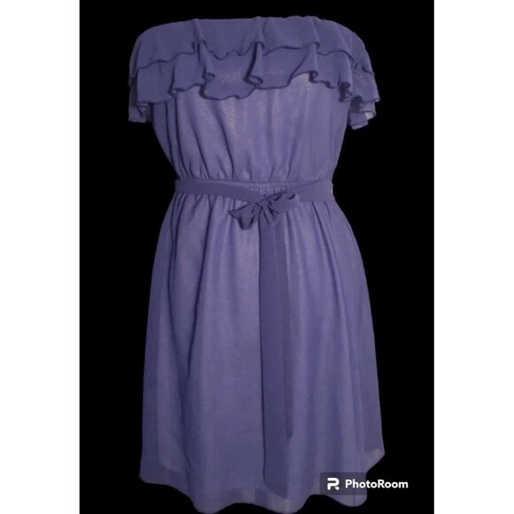 Maurices Purple Strapless Dress - Picture 1 of 1